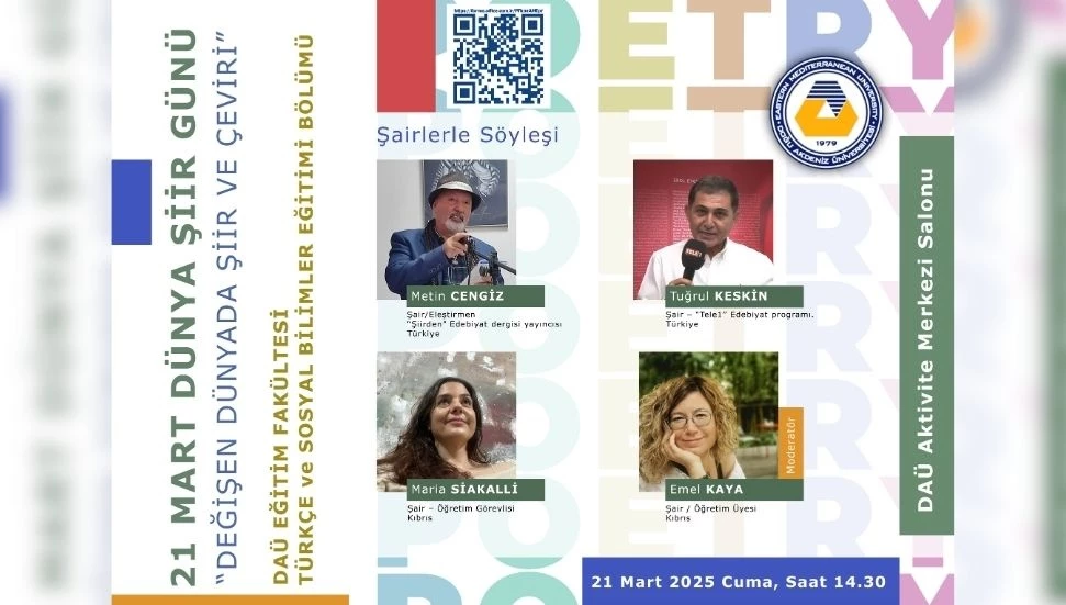 21 Mart Dünya Şiir Günü etkinlikleri DAÜ’de başlıyor