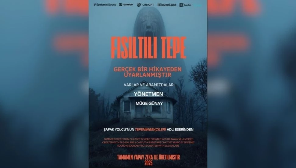 KKTC’de tamamen yapay zeka ile yapılan ilk uzun metraj korku filmi: Fısıltılı Tepe