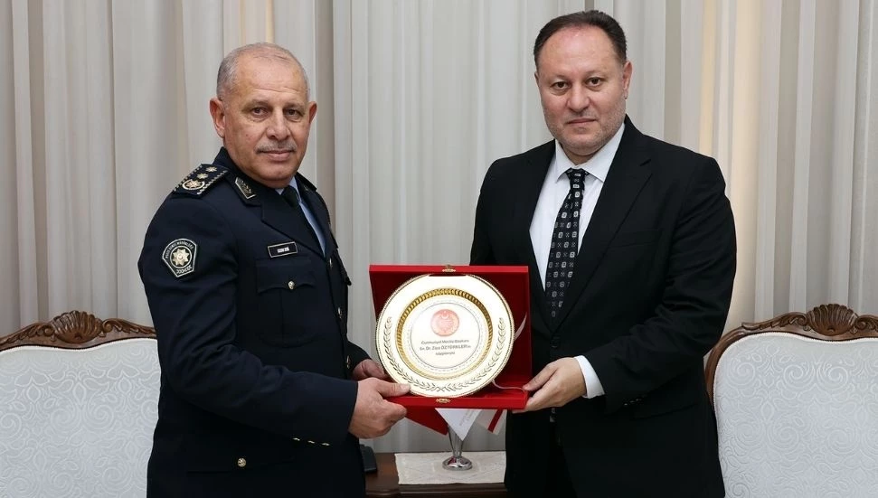 Ziya Öztürkler, Polis Genel Müdürü Kasım Kuni’yi kabul etti