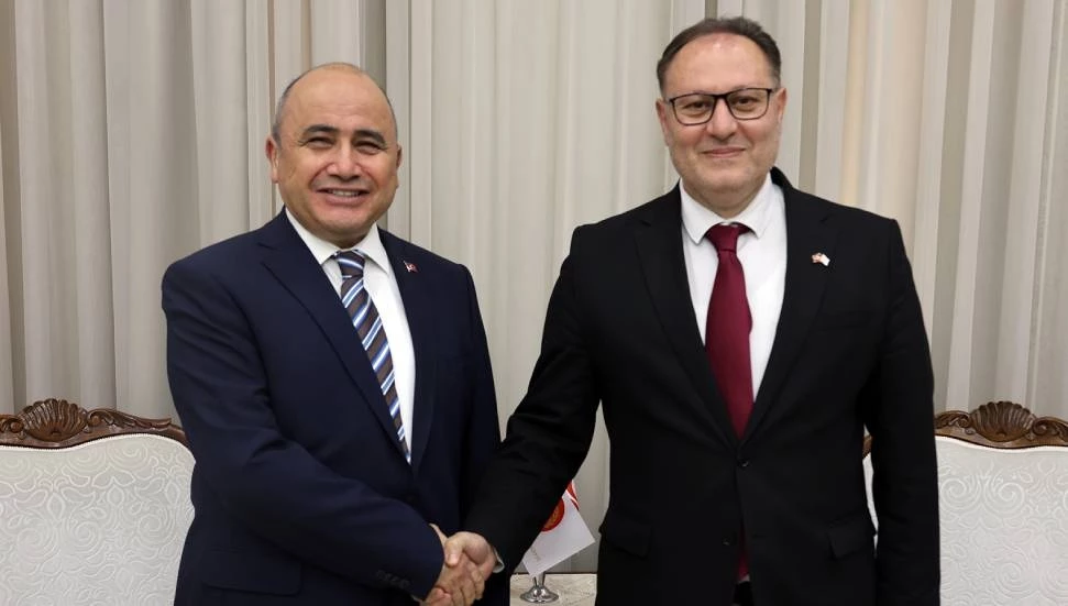 Ziya Öztürkler, Türkiye Cumhuriyeti’nin Lefkoşa Büyükelçisi Ali Murat Başçeri’yi kabul etti
