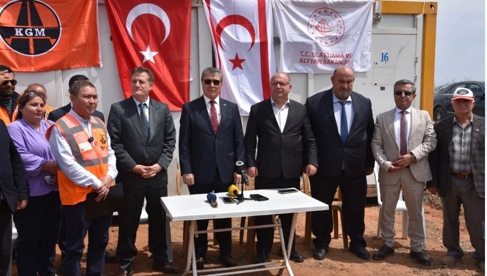 Dipkarpaz-Manastır yolunu yenileme çalışmalarına başlandı