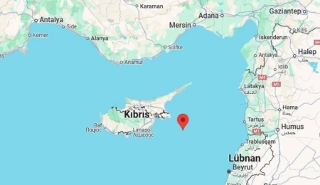 Kıbrıs açıklarında 4,4 büyüklüğünde deprem