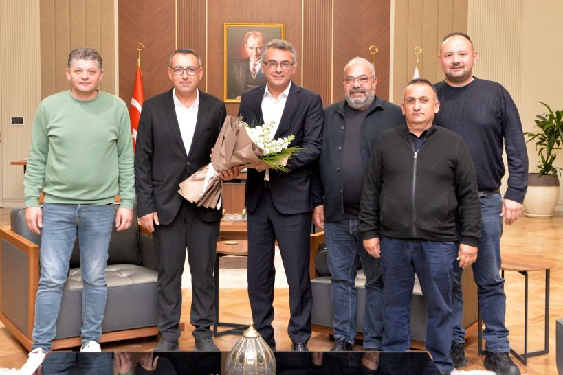 Cumhurbaşkanı Tufan Erhürman, Kasaplar Birliği Başkanı ve yönetim kurulunu kabul etti