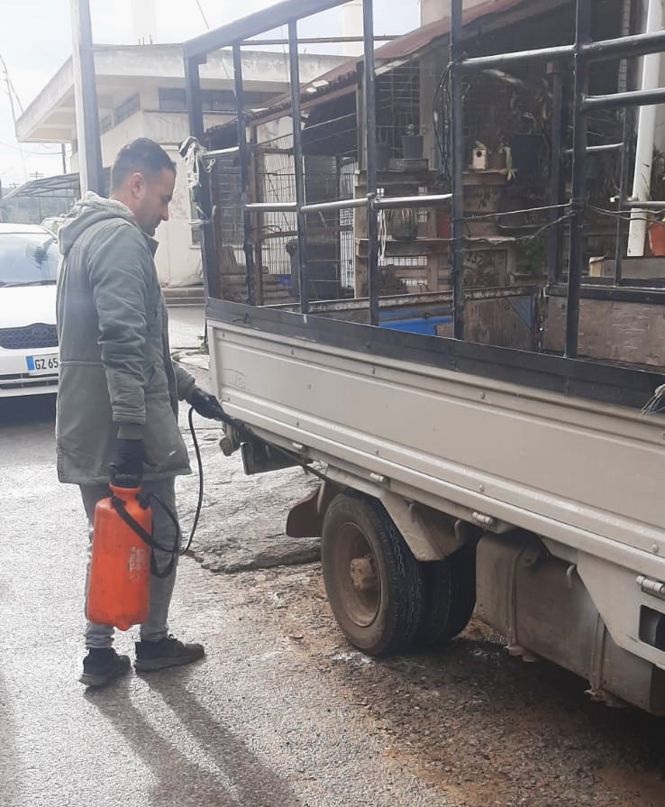 Erenköy-Karpaz Belediyesi, şap hastalığına karşı önlemlere devam ediyor