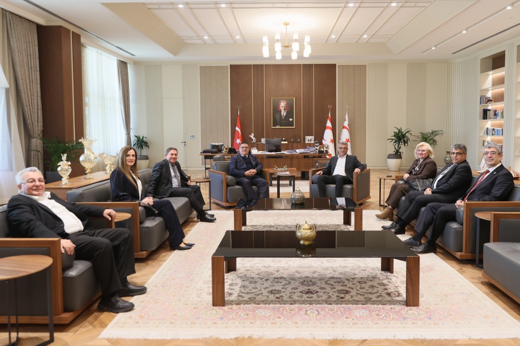 Cumhurbaşkanı Erhürman, YÖDAK heyetini kabul etti