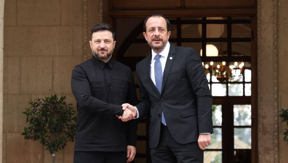 Hristodulidis, Zelenskiy ile görüştü