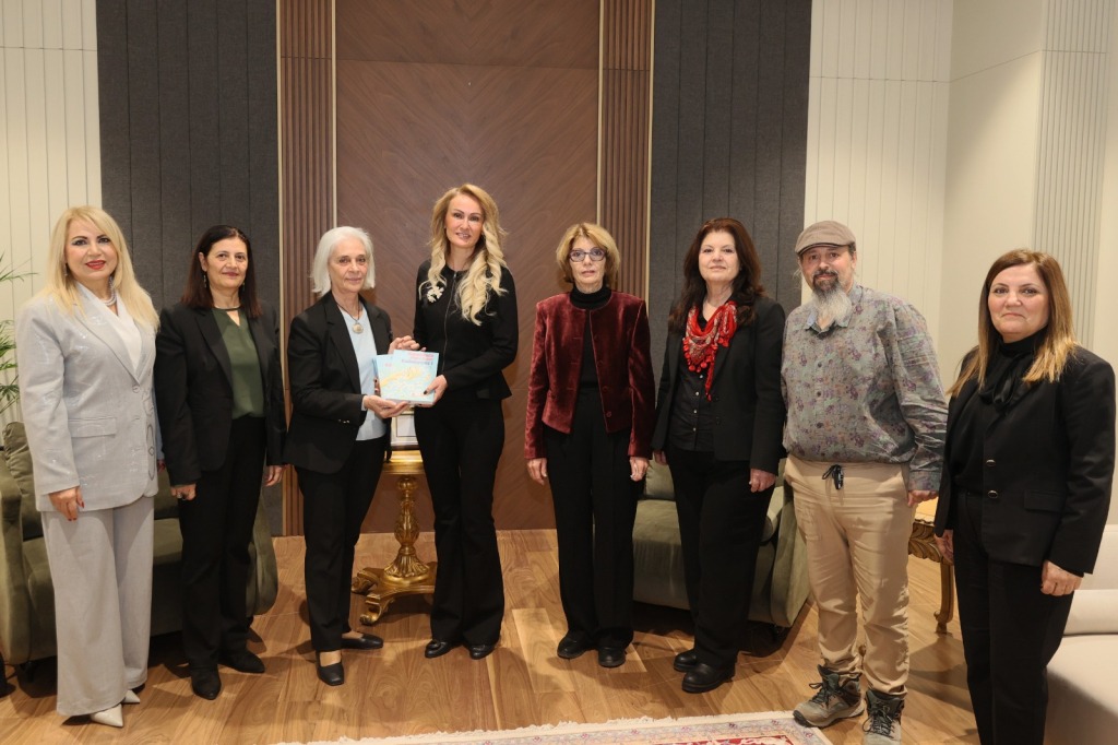 Nilden Bektaş Erhürman, KÖDER heyetiyle ile bir araya geldi