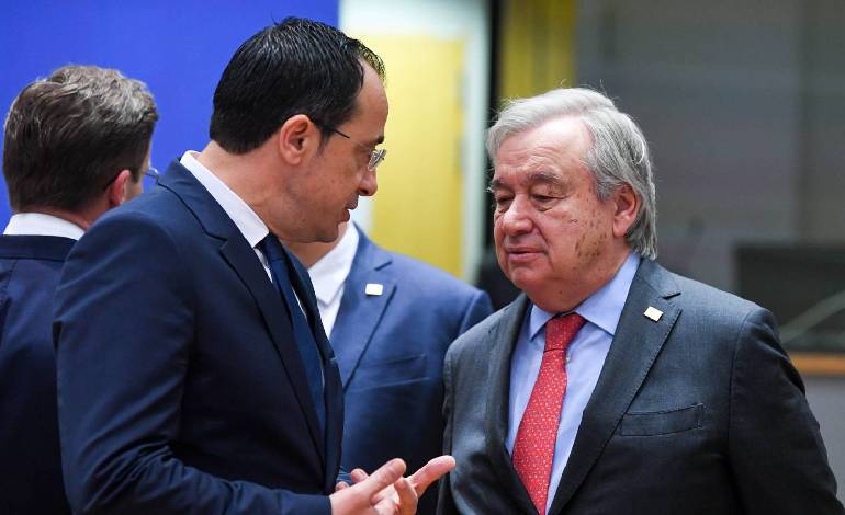 Hristodulidis-Guterres görüşmesi bugün