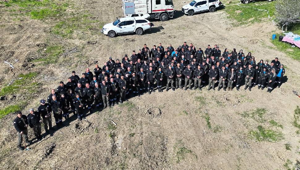 Sivil Savunma Koruluğu’na 157 adet zeytin fidanı dikildi