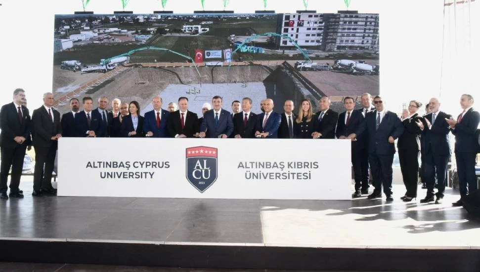 Altınbaş Kıbrıs Üniversitesi Minareliköy Kampüsü temel atma töreni yapıldı