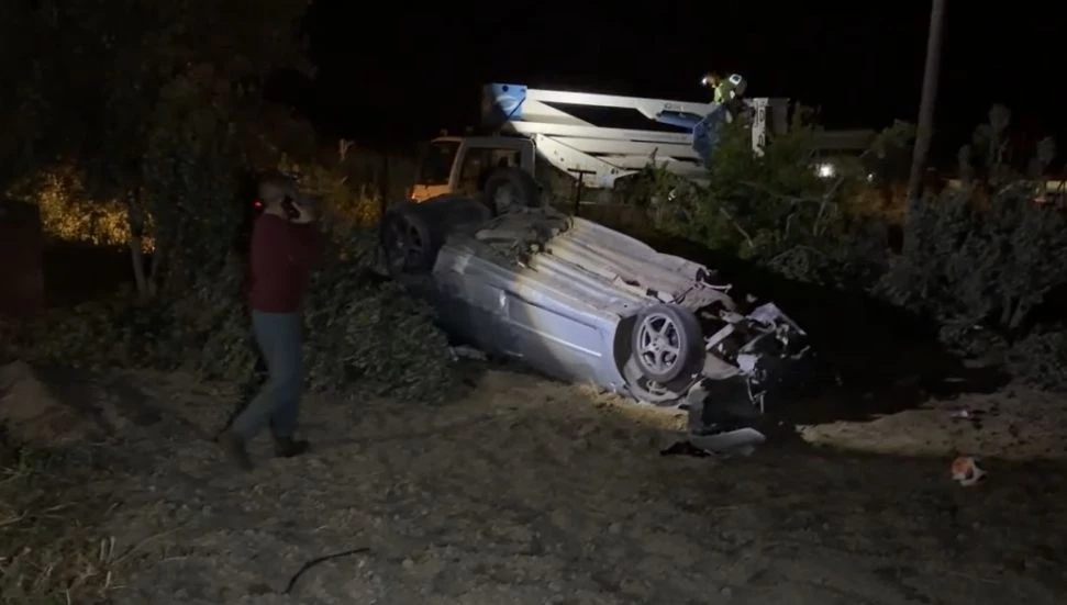 Gazimağusa-Lefkoşa anayolunda trafik kazası: 2 yaralı