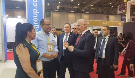 Amcaoğlu, İstanbul’da Yapı, İnşaat Malzemeleri ve Teknoloji Fuarı’na katıldı