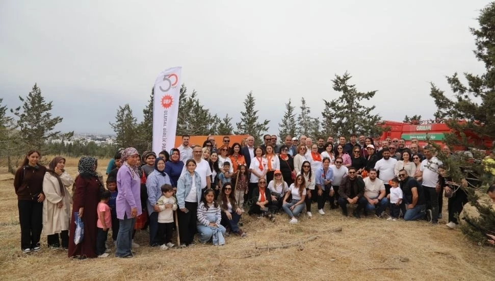 UBP 50’nci kuruluş yıldönümü nedeniyle “Fidan Dikimi Şöleni” düzenledi