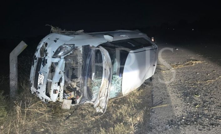 Derince-Avtepe ana yolunda araç takla attı: 1 yaralı