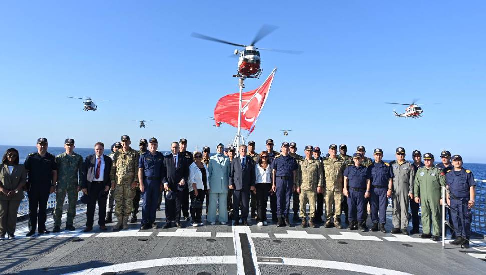 Üstel’den tatbikatta net mesaj: Kıbrıs Türk halkı yalnız değildir