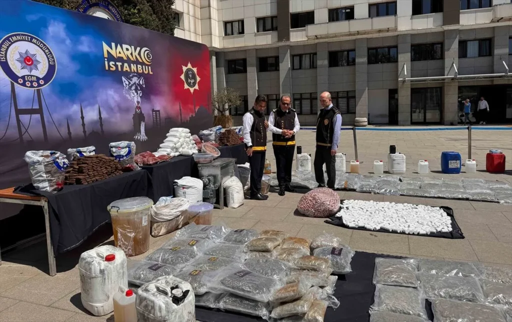 İstanbul merkezli operasyonlarda 1 ton 163 kilogram uyuşturucu ele geçirildi