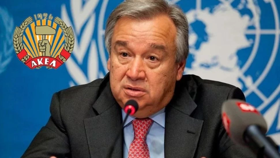 AKEL: Guterres’in Kıbrıs ziyareti müzakerelerin yeniden başlamasına ivme kazandırmalı