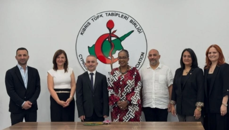 Dünya Tabipler Birliği Başkanı Dr. Jacqueline Kitulu KKTC’ye geldi