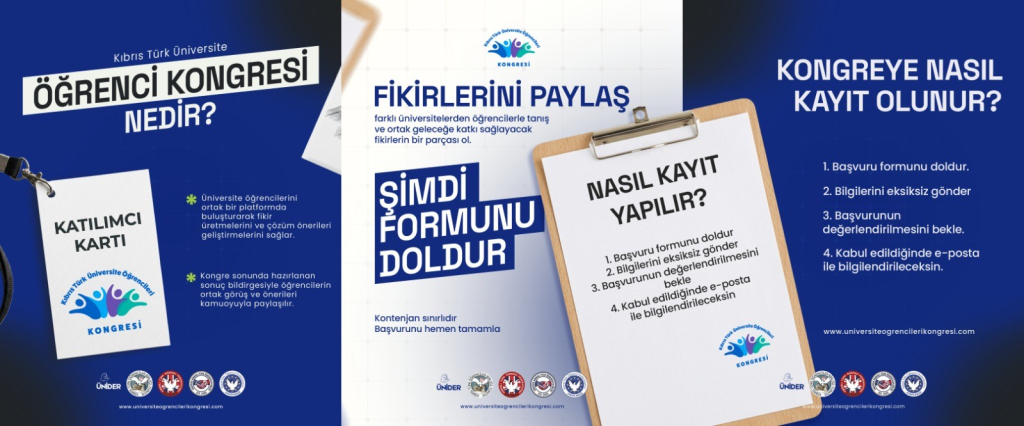 Kıbrıs Türk Üniversite Öğrencileri Kongresi için kayıtlar sürüyor