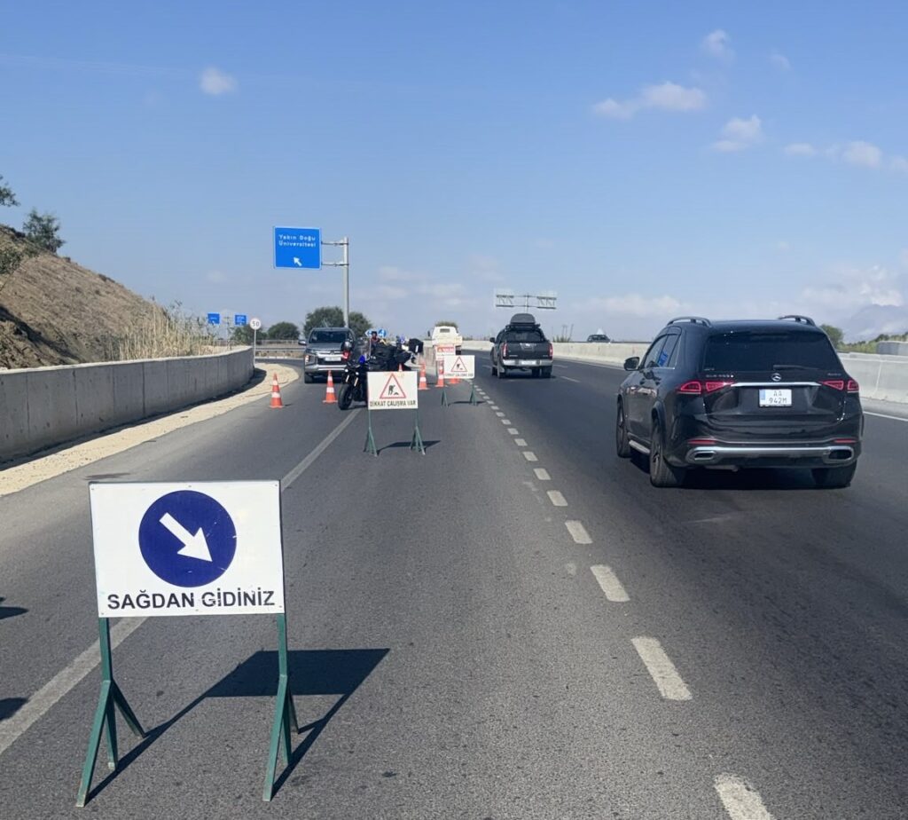 Lefkoşa Kuzey Çevre Yolu’nun bir bölümü trafiğe kapatıldı