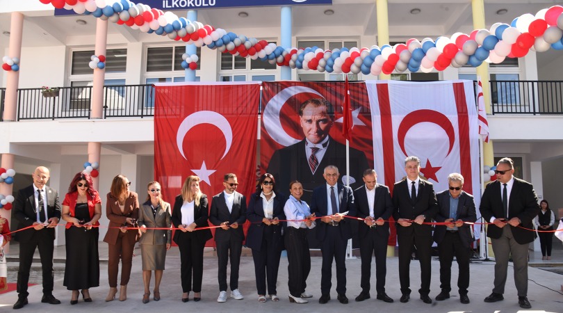 Haspolat Gülen Tüfekçi İlkokulu’nda yeni derslik binaları ve oyun parkı açıldı