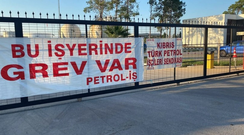 DEV-İŞ, Kıbrıs Türk Petrolleri’ndeki grevine yarın da devam edecek