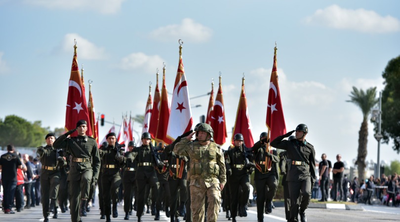Türkiye Cumhuriyeti’nin kuruluş yıl dönümü KKTC’de de törenlerle kutlanıyor