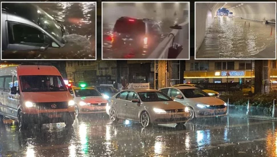 Kuvvetli sağanak yine İstanbul’u vurdu
